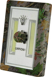 Rivers Edge COB LED Dimmer Switch with Camouflage, 180 lumens, stick/screw mount, ideal for cabins and campers. Cabin Depot exclusive.