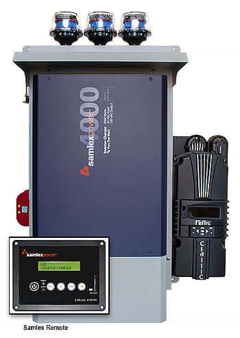 Samlex/Midnite 4,000W 24V EVO Off-Grid Inverter System with Charge Controller and Remote Display