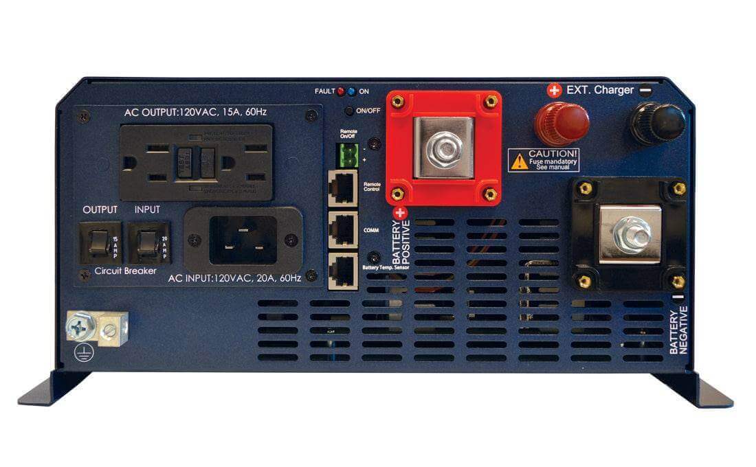 Samlex EVO-1224F 1200W Inverter/Charger Back Panel at Cabin Depot