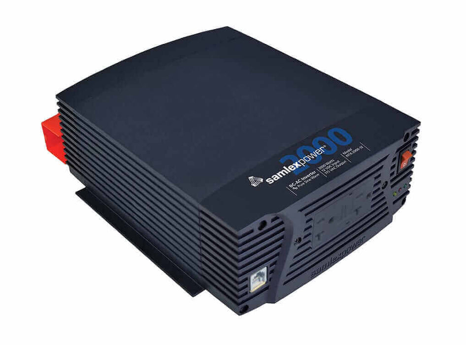 Samlex 2,000W 12V NTX Pure Sine Wave Inverter with remote, FCC and ETL certified, compact and lightweight design.