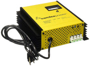 Samlex 12V 15A SEC Battery Charger for lead-acid batteries, available at Cabin Depot. Safety listed and automatic three-stage charging.