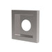 Stainless steel protector heat shield for vinyl siding, compatible with Drolet direct vent propane heaters.