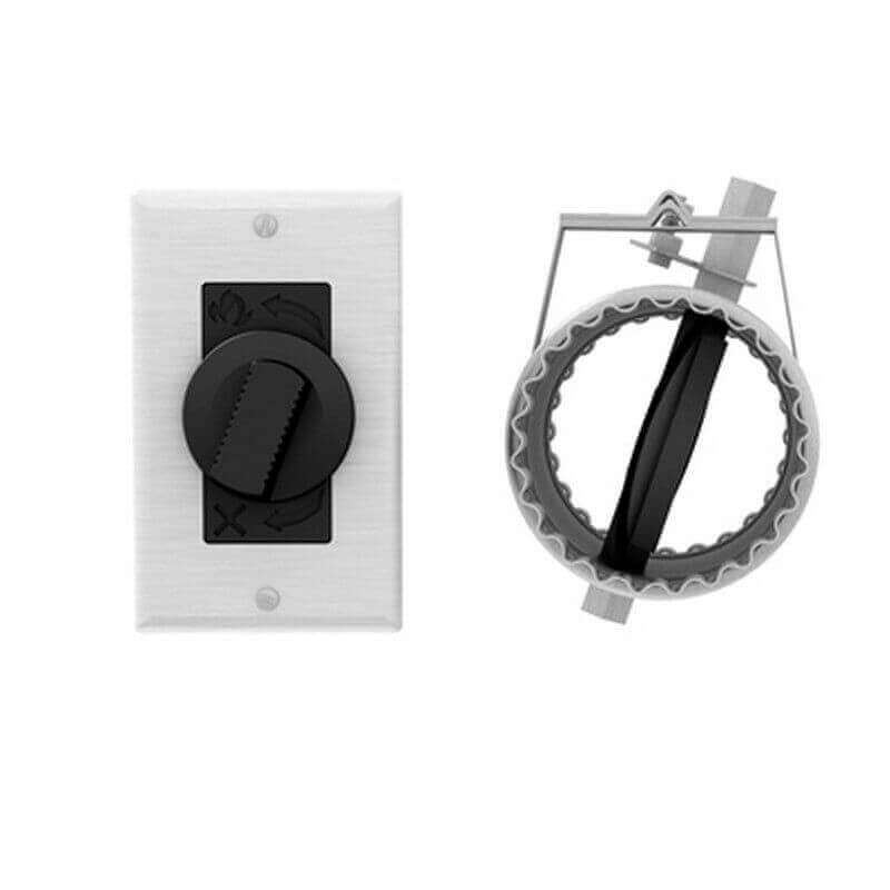 SBI 5" Fresh Air Intake with Airtight Damper from Cabin Depot; keeps cold air out and connects to heating appliances.