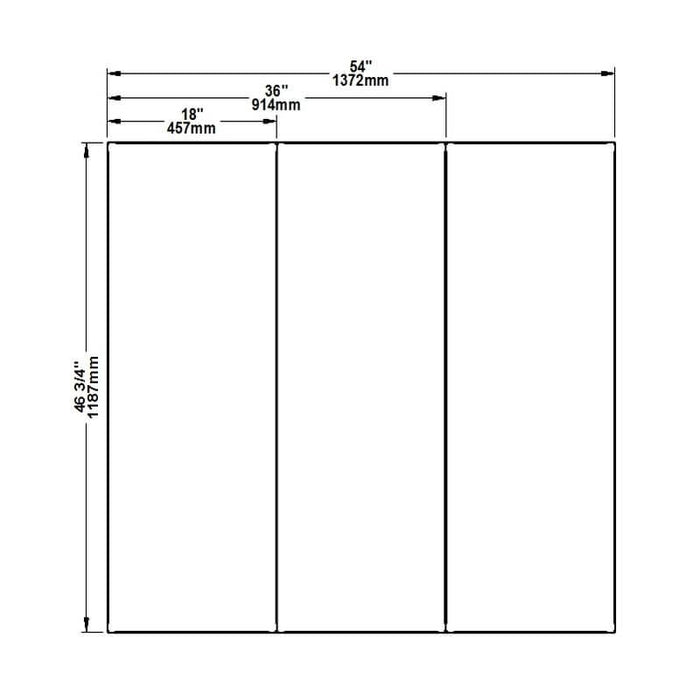 54" X 46 3/4" Modular Floor Protection System