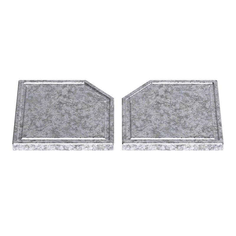 SBI 8.5" x 8.5" Steatite Cooking Plates 2 Pack, hygienic and heat-retaining, available at Cabin Depot with free shipping.