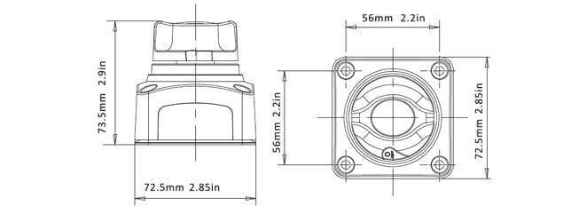 SEAFLO 275A Battery ON/OFF Switch - by SEAFLO