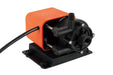 SEAFLO 115VAC 250GPH circulation pump with efficient centrifugal magnetic drive, designed for continuous use, shown in orange and black.