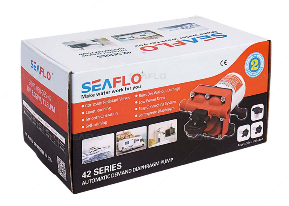 SEAFLO 24V 3GPM 42 Series Diaphragm Pump 55PSI - by SEAFLO