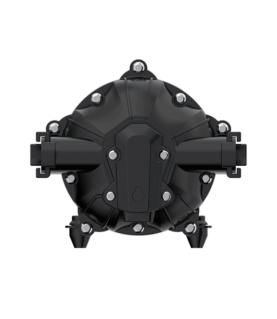 SEAFLO 52-Series 12V 4GPM Diaphragm Pump for boats and RVs with quick attach fittings and five-chamber diaphragm design.