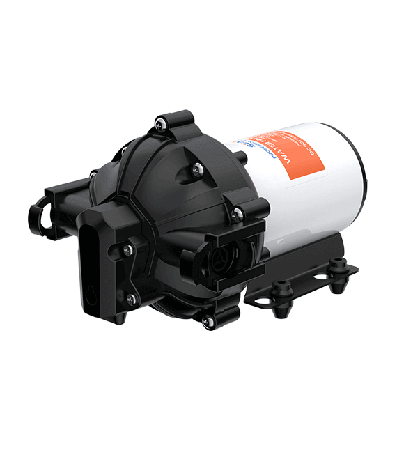 SEAFLO 24V 4GPM 52 Series Diaphragm Pump 60PSI, high flow water pump for boats and RVs, available at Cabin Depot.