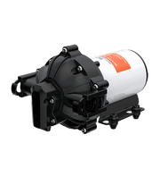SEAFLO 12V 5GPM 52 Series Diaphragm Pump, 60PSI for boats and RVs, available at Cabin Depot, with easy Quick Attach Fittings.