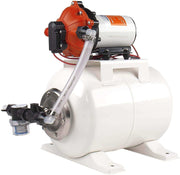 SEAFLO 12V 8L Accumulator Pressure Boost System at Cabin Depot with diaphragm pump and pre-pressurized tank.