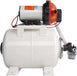 SEAFLO 24V 8L Accumulator Pressure Boost System with diaphragm pump and strainer for water pressure installation.