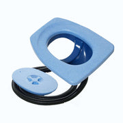 Separett Privy 500 Outhouse Kit with Blue Seat available at Cabin Depot for efficient waste management in outdoor toilets.