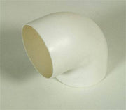 Alt Tag: Separett 75mm Connector Pipe 90° for Villa 9000-series, white, available at Cabin Depot. Ensure silicone sealing for joints.