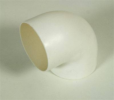 Alt Tag: Separett 75mm Connector Pipe 90° for Villa 9000-series, white, available at Cabin Depot. Ensure silicone sealing for joints.