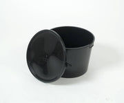 Separett Solid Waste Container with Lid from Cabin Depot for Villa Toilets - Black