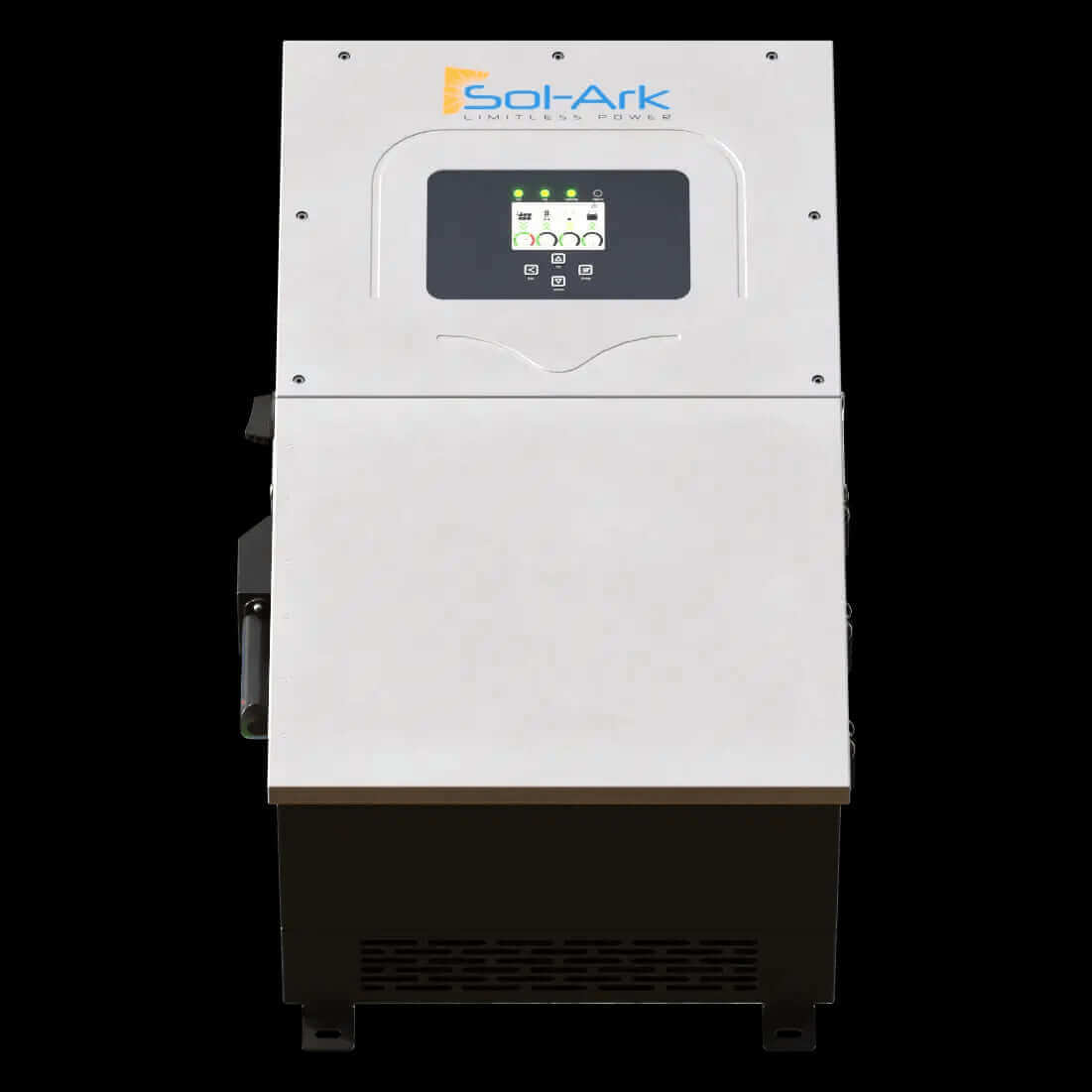 Sol-Ark 15,000W Hybrid Inverter available at Cabin Depot with three MPPT controllers, ideal for scalable energy systems.