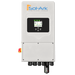 Sol-Ark 5,000W All-In-One Hybrid Inverter front view with display and controls for solar power management.