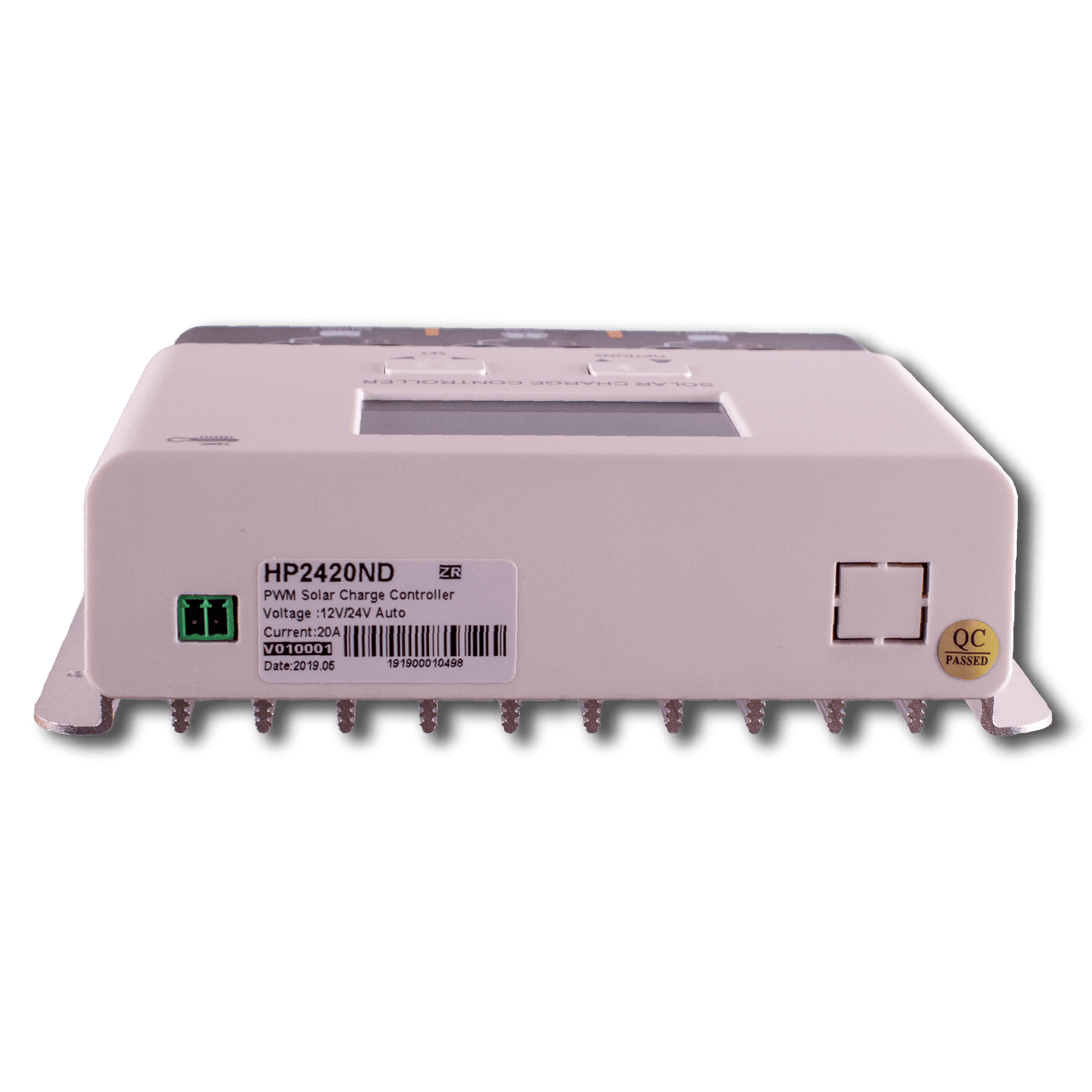 SRNE 20A PWM Dual Battery Charge Controller HP2420ND for Boats, RVs | Cabin Depot | 300W 12v, 600W 24v, 55vDC max PWM controller