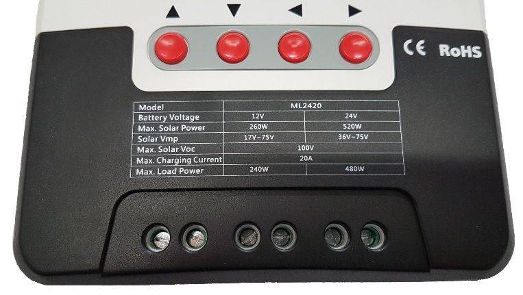 SRNE 20A MPPT Charge Controller - by SRNE