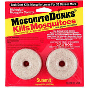 Summit Mosquito Dunks pack - cabin depot mosquito larvae killer for organic use, 30-day mosquito control in standing water.