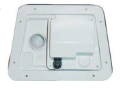 Sun-Mar 115V fan and motor assembly for electric composting toilets, fits Excel and Centrex models, available at Cabin Depot.