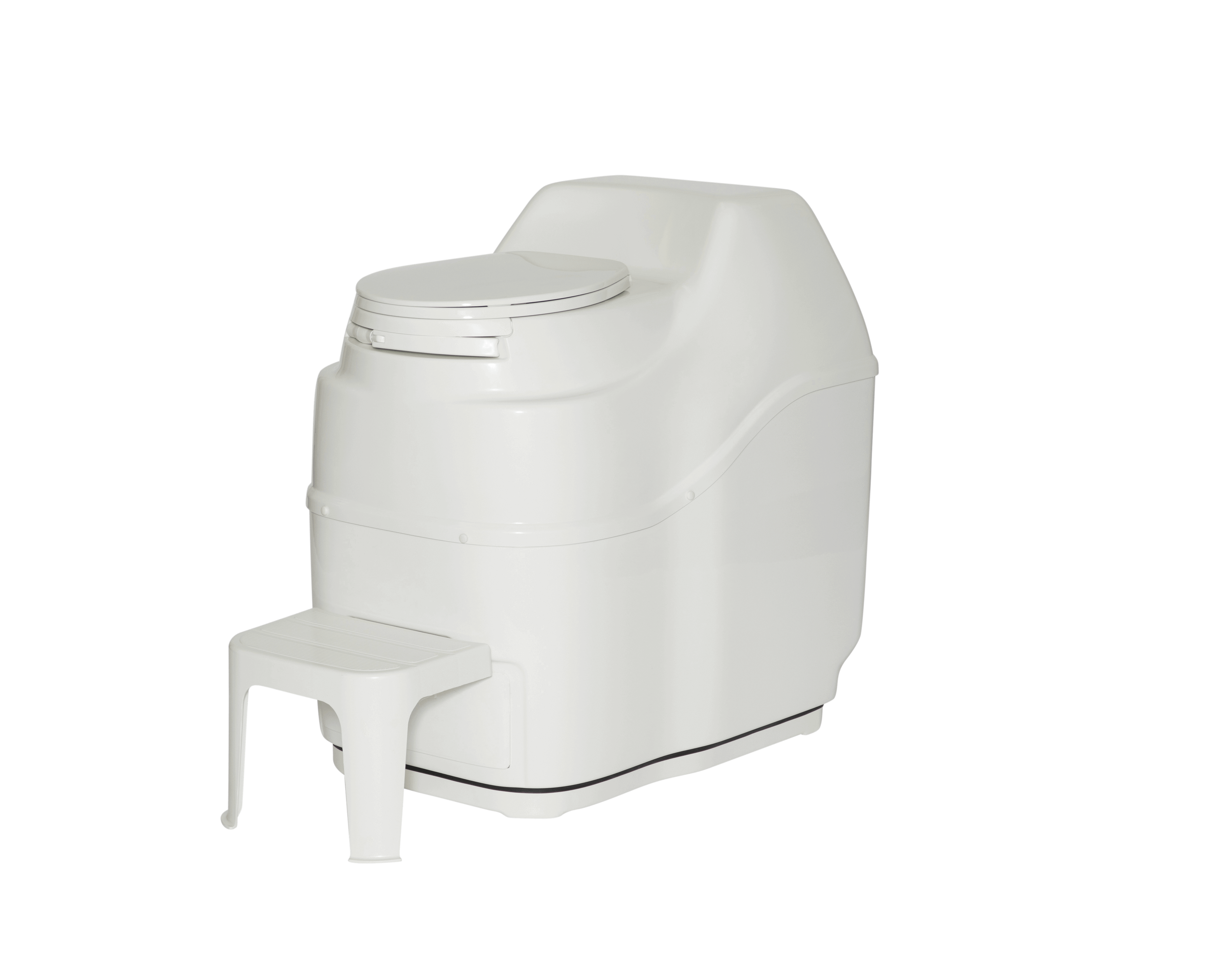 Sun-Mar Excel Electric Toilet, high capacity Bio-drum for cabins - Cabin Depot exclusive, NSF certified composting technology.