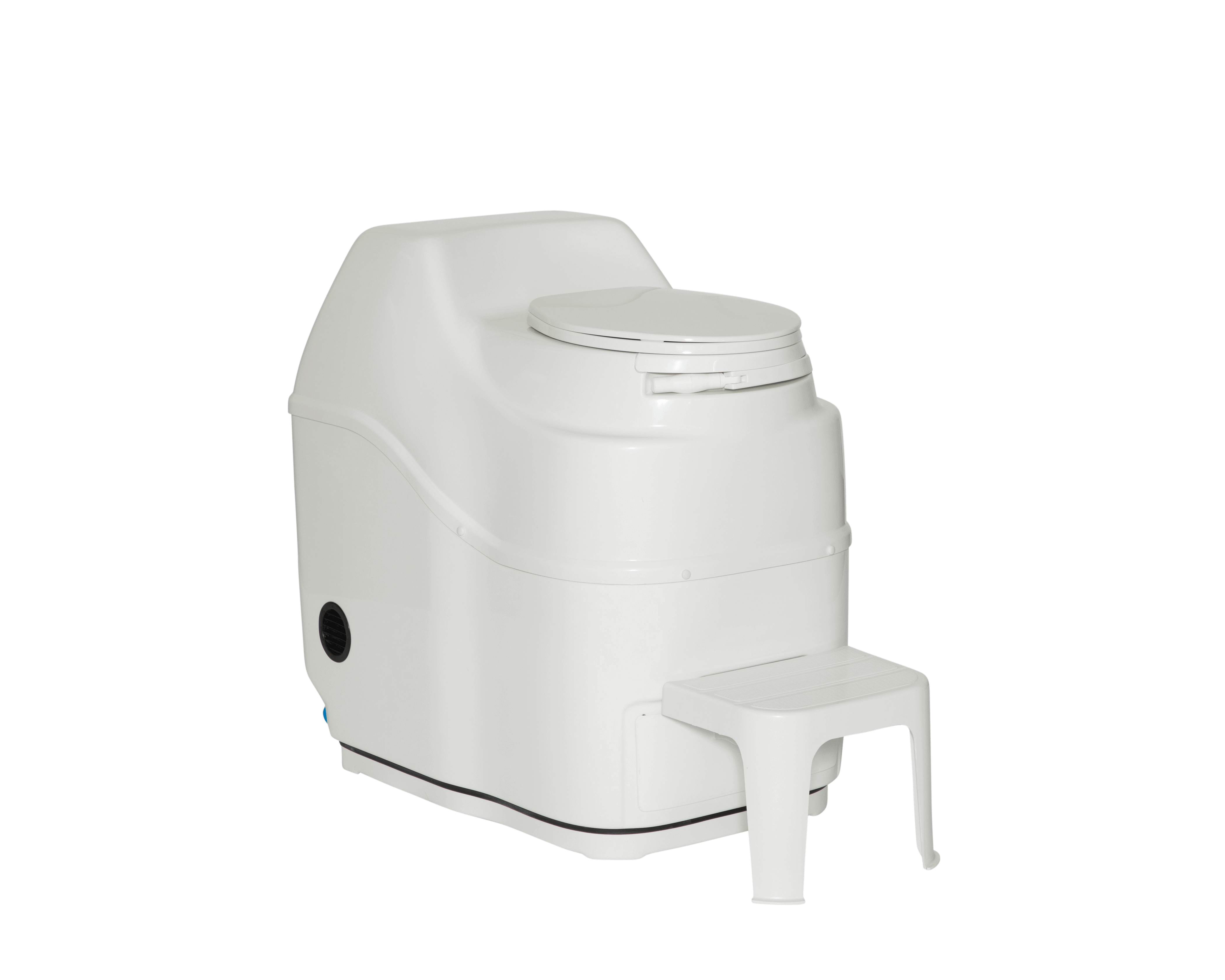 Sun-Mar Excel Electric Toilet at Cabin Depot, self-contained composting unit with NSF certification and high-capacity bio-drum.