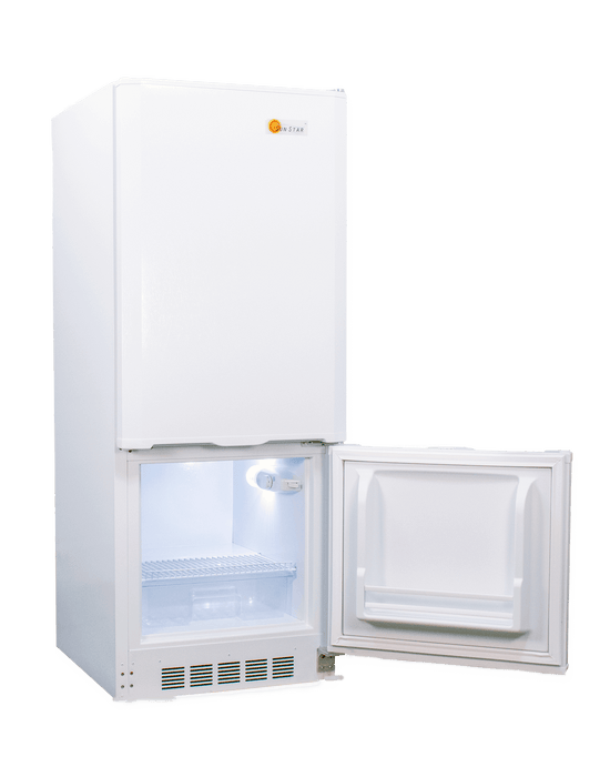 SunStar 10CU Solar DC/AC Refrigerator - White - Kitchen Appliances by SunStar