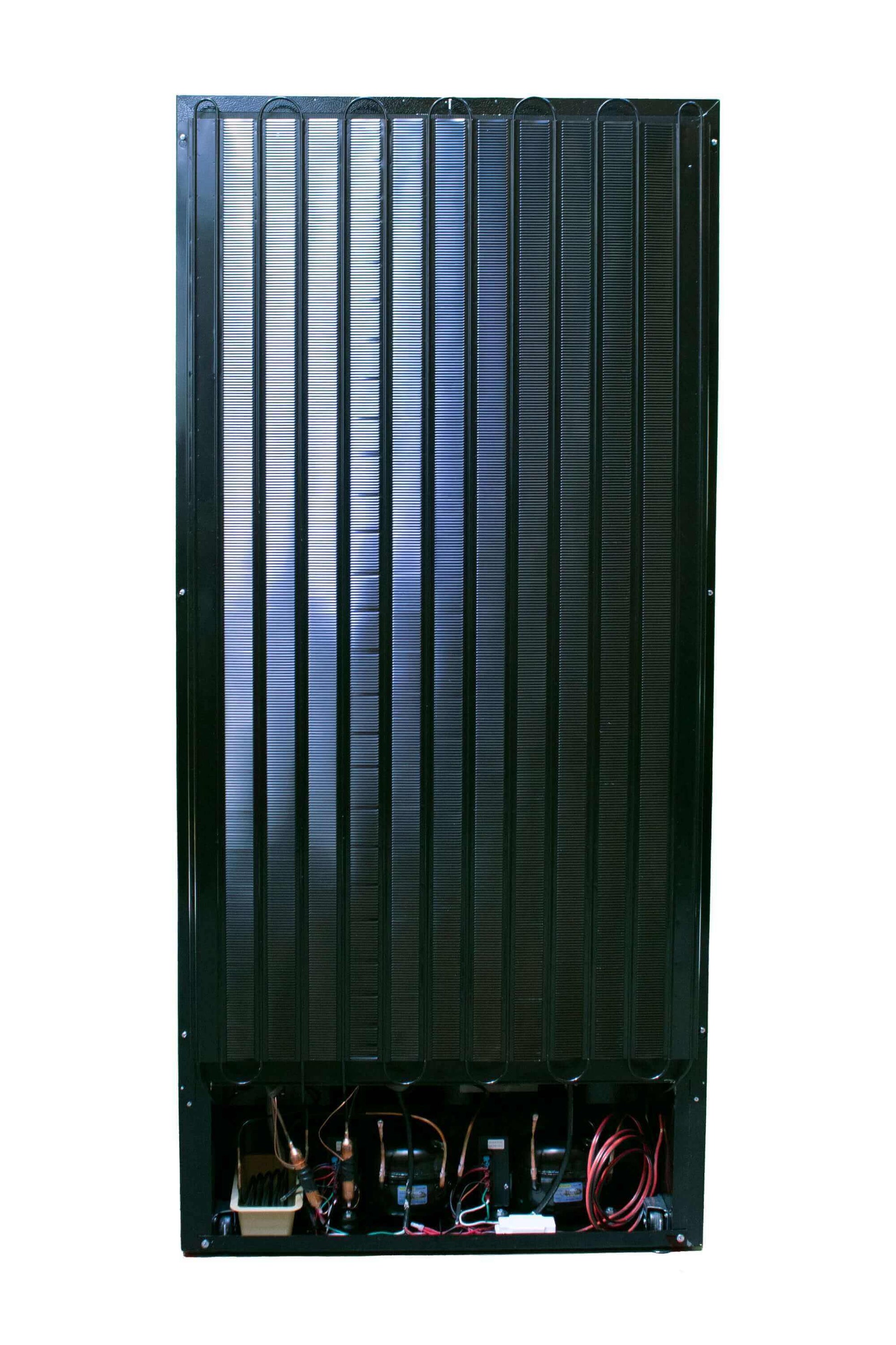 SunStar 16CU Solar/DC Refrigerator - Black, off-grid, energy-efficient, dual compressor system available at Cabin Depot.