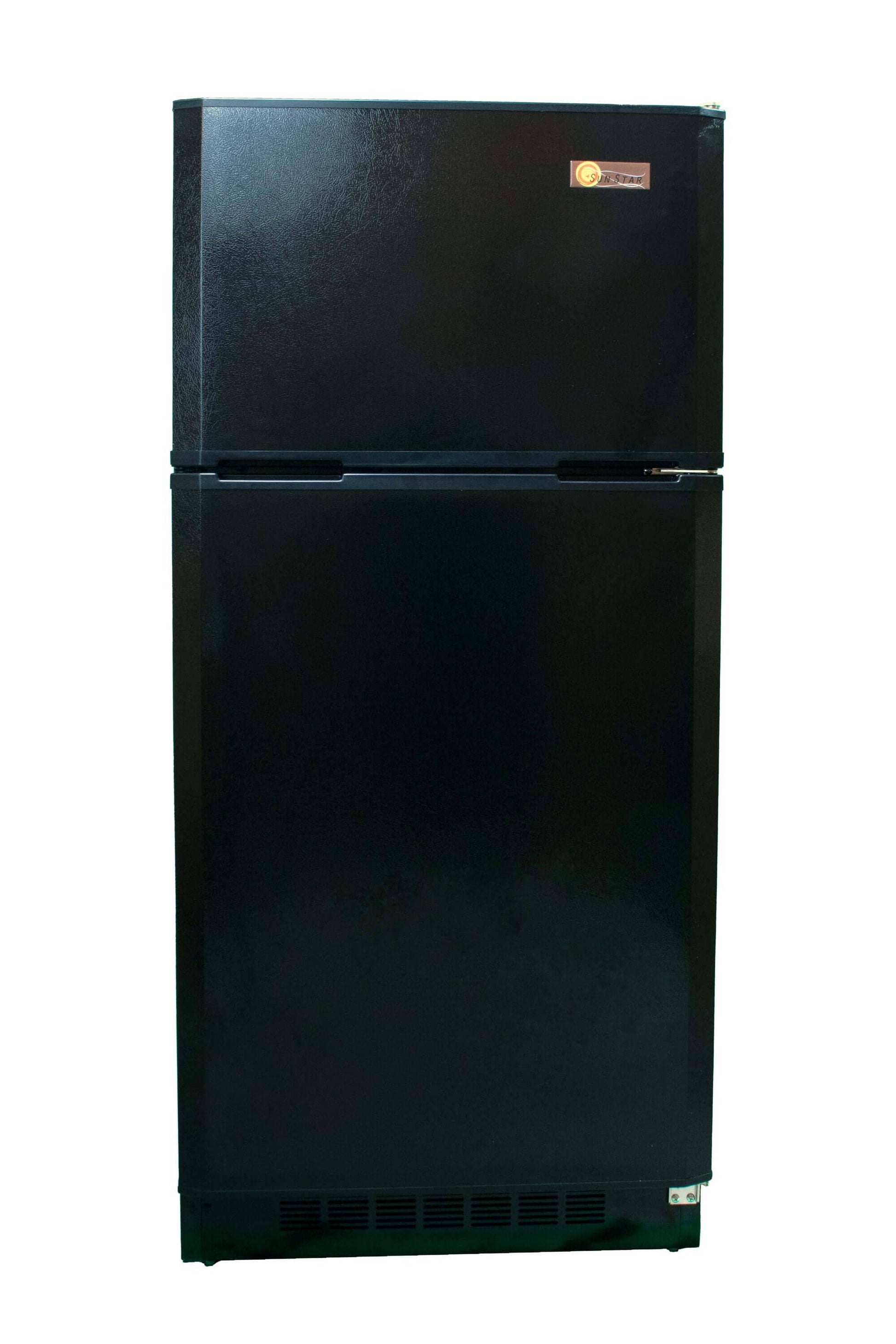 Alt Tag: SunStar 16CU Solar/DC Refrigerator Black by Cabin Depot for Off-Grid Use, Dual Compressor, Made in USA