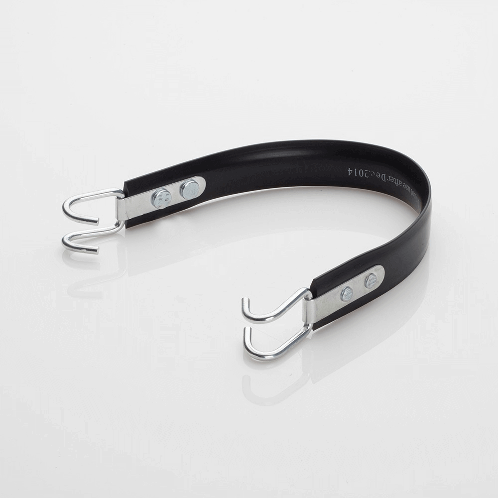 Rolls Battery Strap for secure installation, featuring hooks. Available at Cabin Depot, essential accessory for battery management.