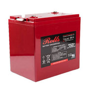 Rolls 6V 220 AGM sealed deep cycle battery by Surrette, ideal for Cabin Depot energy solutions.
