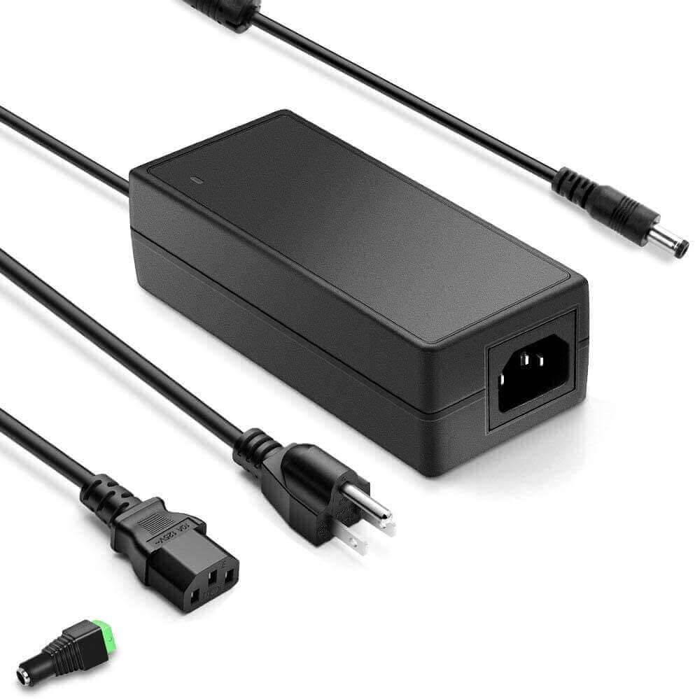 Kedron 12V 10A AC to DC Power Adapter with cables and plugs, available at Cabin Depot