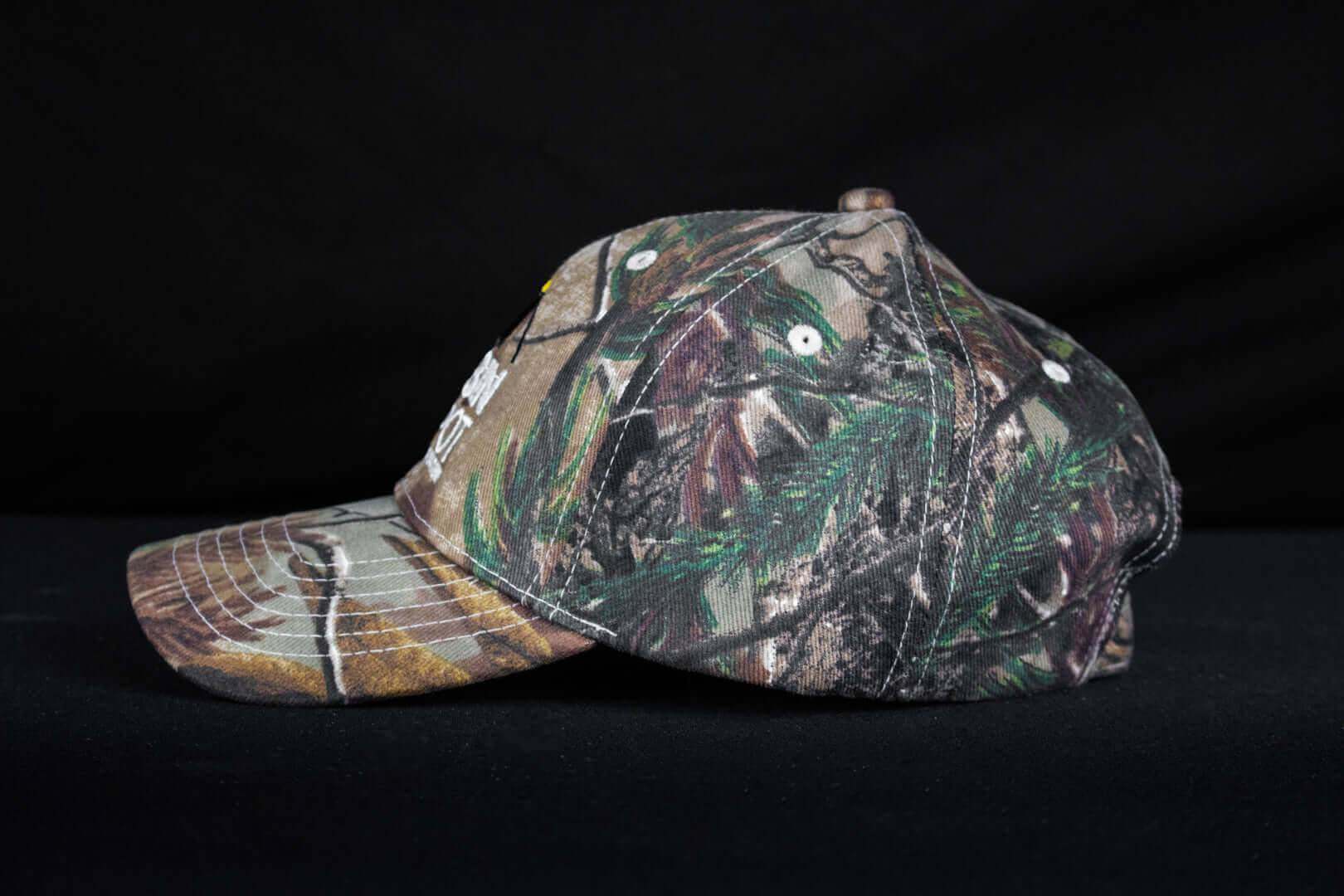 Camo Realtree Max4 Cabin Depot cap, one-size-fits-all by Kati Sportscap. Perfect for outdoor enthusiasts seeking stylish headwear.