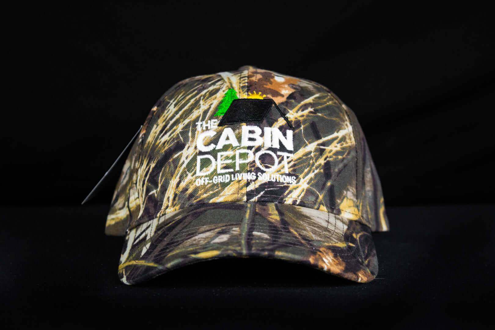 Cabin Depot camo cap in Realtree Max4 design, featuring Kati Sportscap brand, one size fits all. Perfect outdoor camouflage hat.