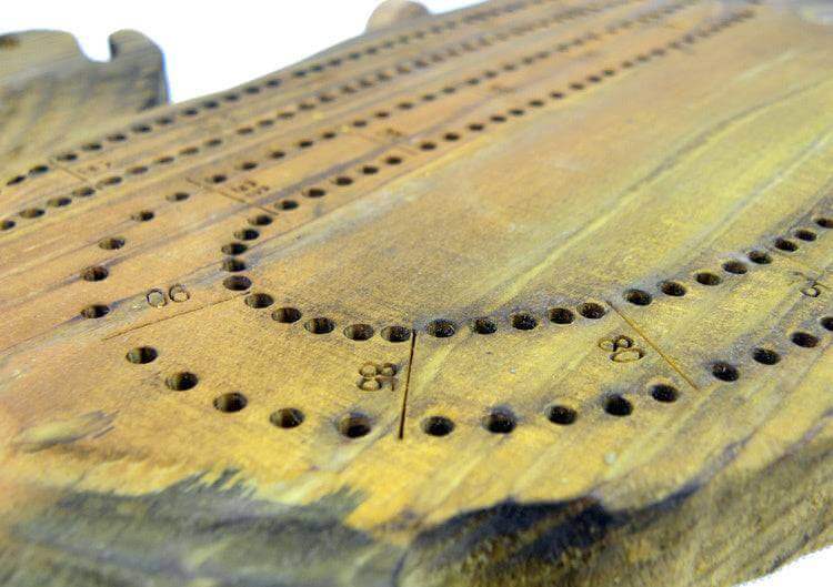 NWL Hand-Carved Moose Cribbage Board - by The Cabin Depot