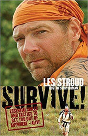 Les Stroud Survive book cover - Essential survival skills guide from Cabin Depot