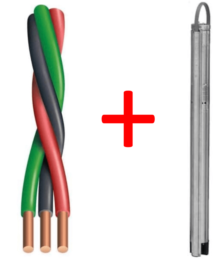 Kedron 12/2 AWG Ground Wire for Grundfos Pumps by Cabin Depot