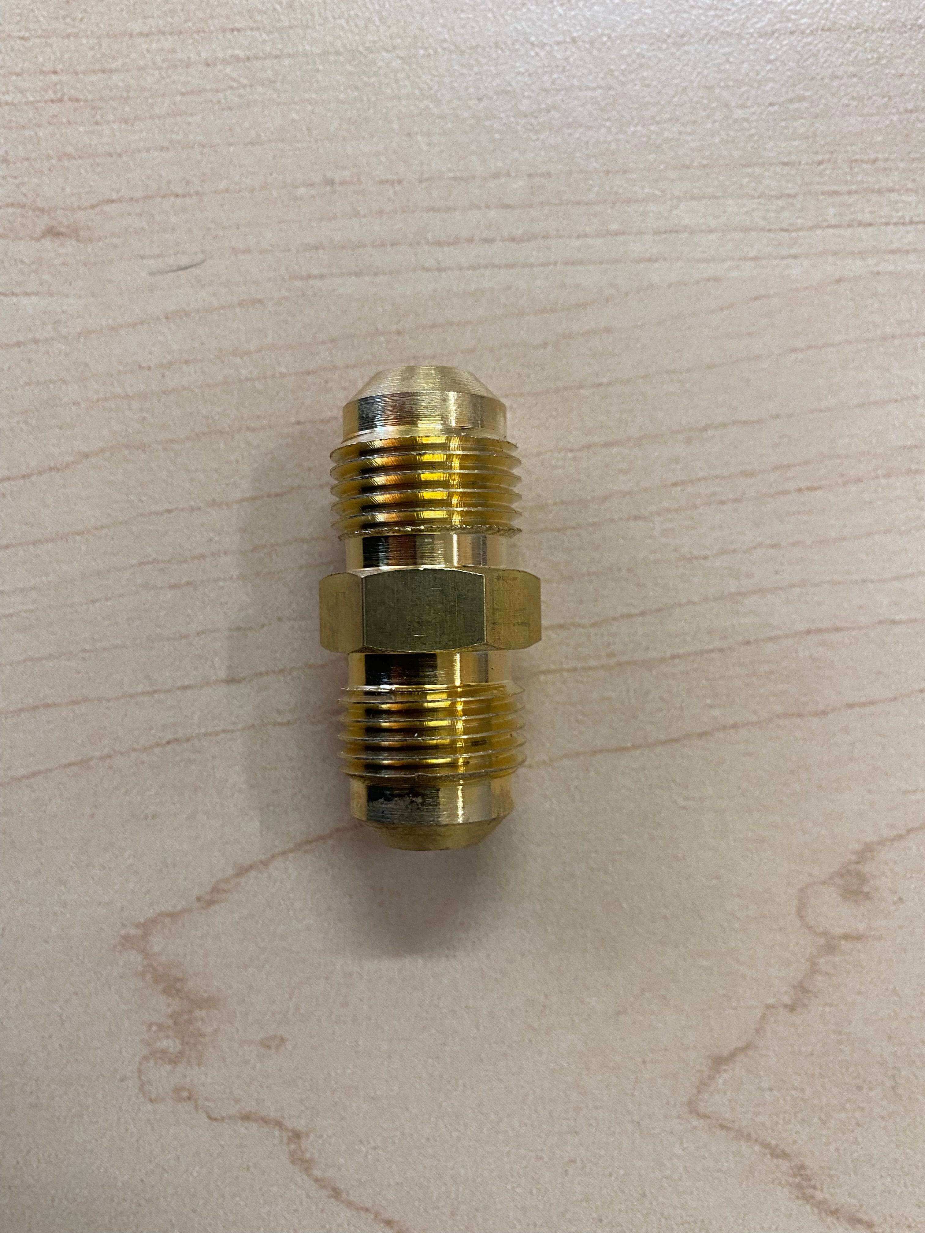 Martin 3/8" MPT Union Flare 741080 from Cabin Depot, brass connector fitting for secure piping installations