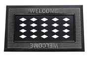 Sassafrass Mat Tray with Welcome Text for Cabin Depot - Durable Entry Decor