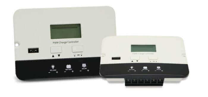 Puyang 20A PWM Flush Mount Solar Charge Controller by Cabin Depot, efficient solar power solution for cabins.