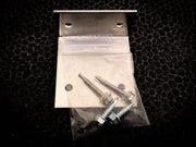 Kedron L Bracket with screws for solar wall mounts, compatible with 9, 12, 16 inch brackets, available at Cabin Depot.