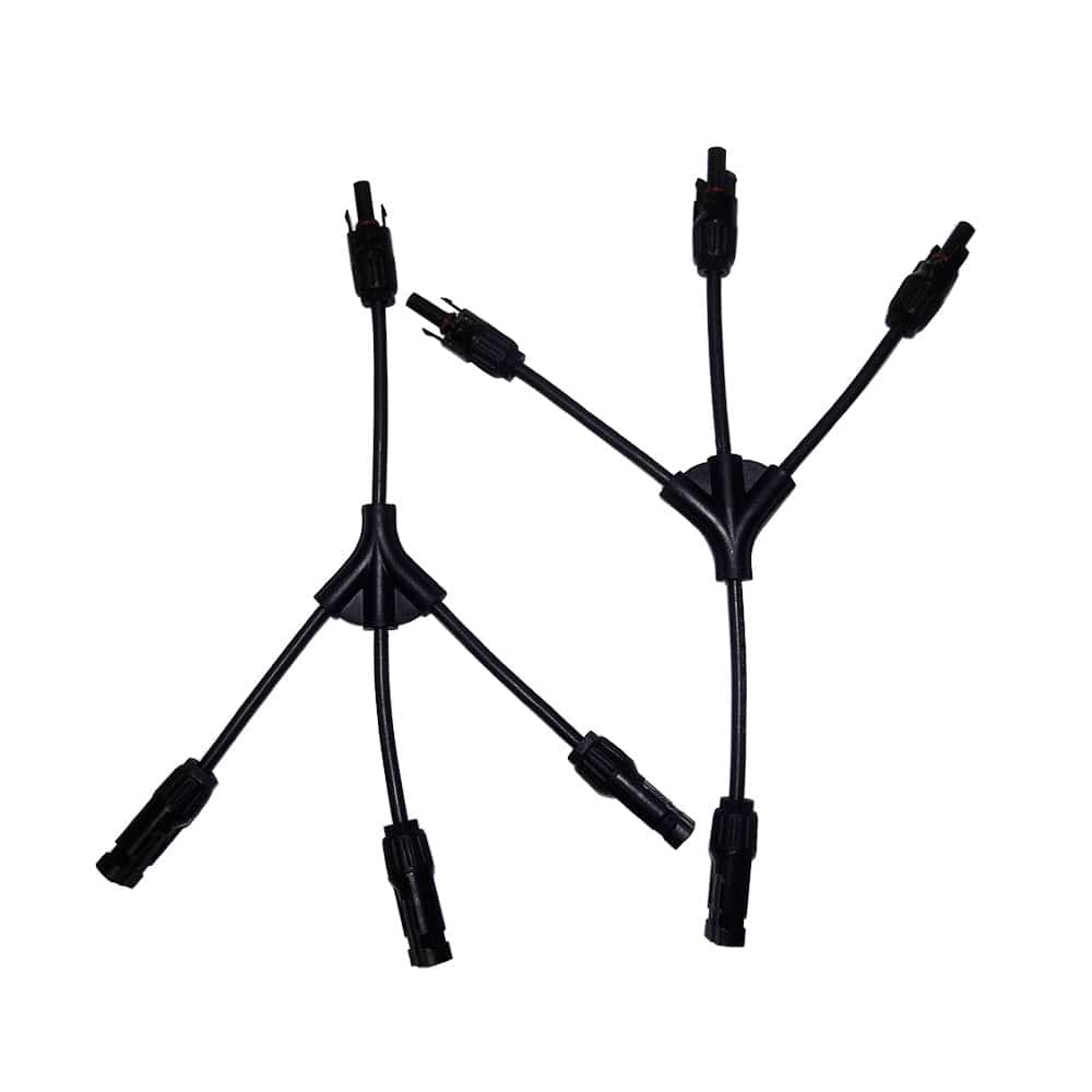 Kedron Y Branch 3 to 1 M/F MC4 Connector from Cabin Depot, ideal for efficient solar panel connections and installations.