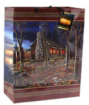 Wilcor Medium Cabin Gift Bag featuring licensed artwork, perfect for nature-themed gifts. Available at Cabin Depot. Nylon handle included.