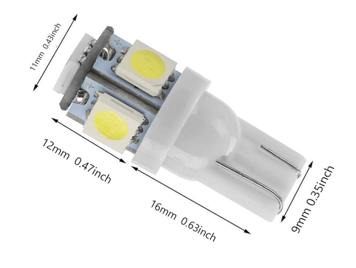 12V 0.8W RV Replacement Bulb 194/158/168/175/194/2825/912 - by The Cabin Depot