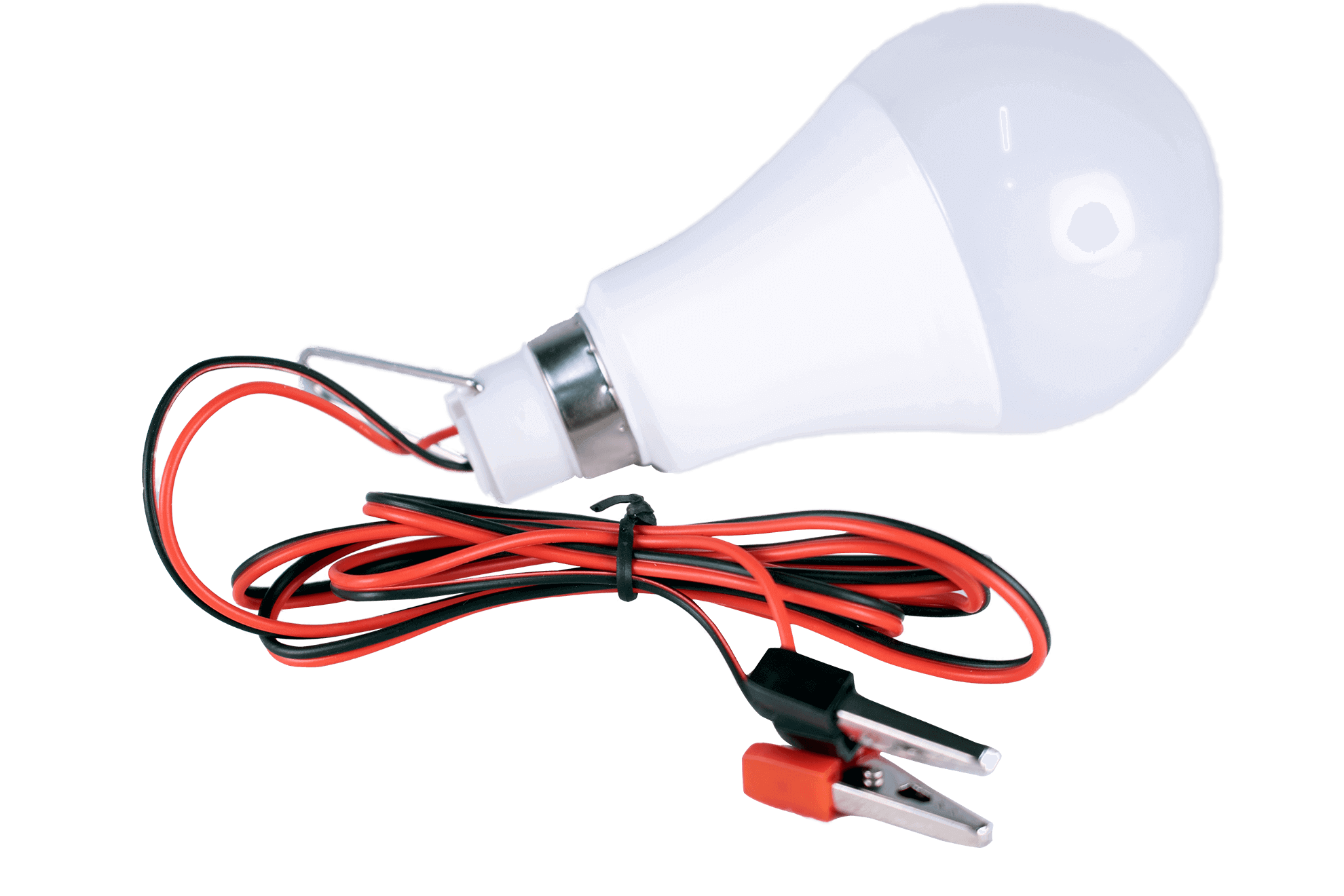 Kedron 12V 12W Hanging Camp Light with Alligator Clips - Cabin Depot LED Bulb