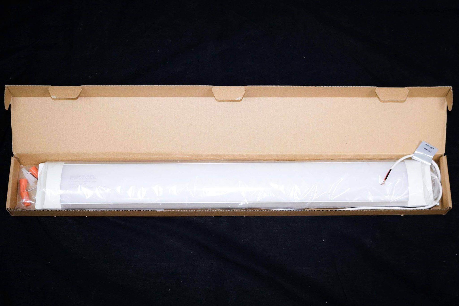 Kedron 20W 12vDC LED 24-inch light in packaging, warm white, ideal for Cabin Depot residential, commercial, industrial lighting solutions.