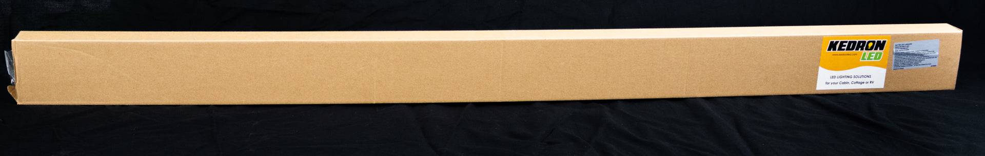 Kedron 40W 12vDC LED 48" Light packaging - Cool White, available at Cabin Depot.
